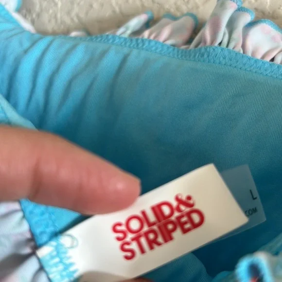 SOLID & STRIPED The Vera Smocked One-piece Swimsuit In Ditsy Floral - Picture 9 of 10